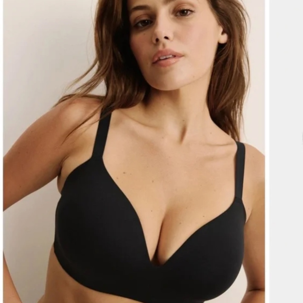 Knix WingWoman Contour Wireless Bra Black Size 6 32DD 32E 32DDD 34DD - Picture 3 of 12